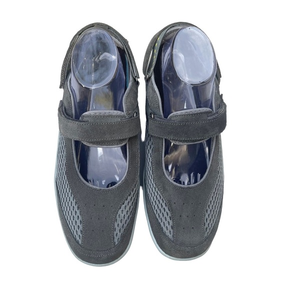 Ortho Feet Gray Suede Perforated Mary Jane Shoe Women's 11 - Picture 4 of 14